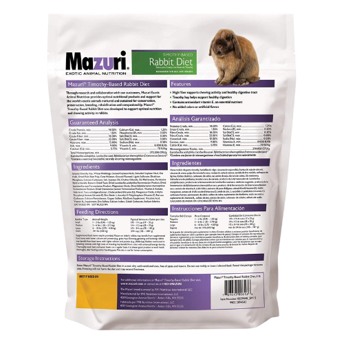 Alimento Mazuri Para Conejos 1.3 Kg
