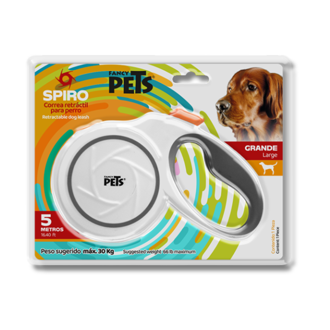 CORREA RETRACTIL SPIRO GD BLANCA