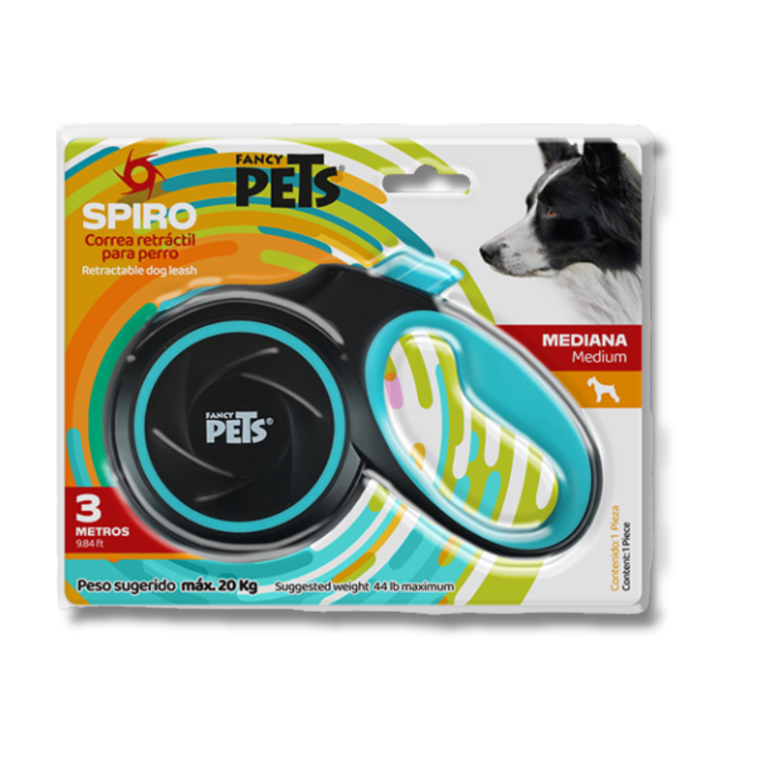 CORREA RETRACTIL SPIRO MED NEGRA