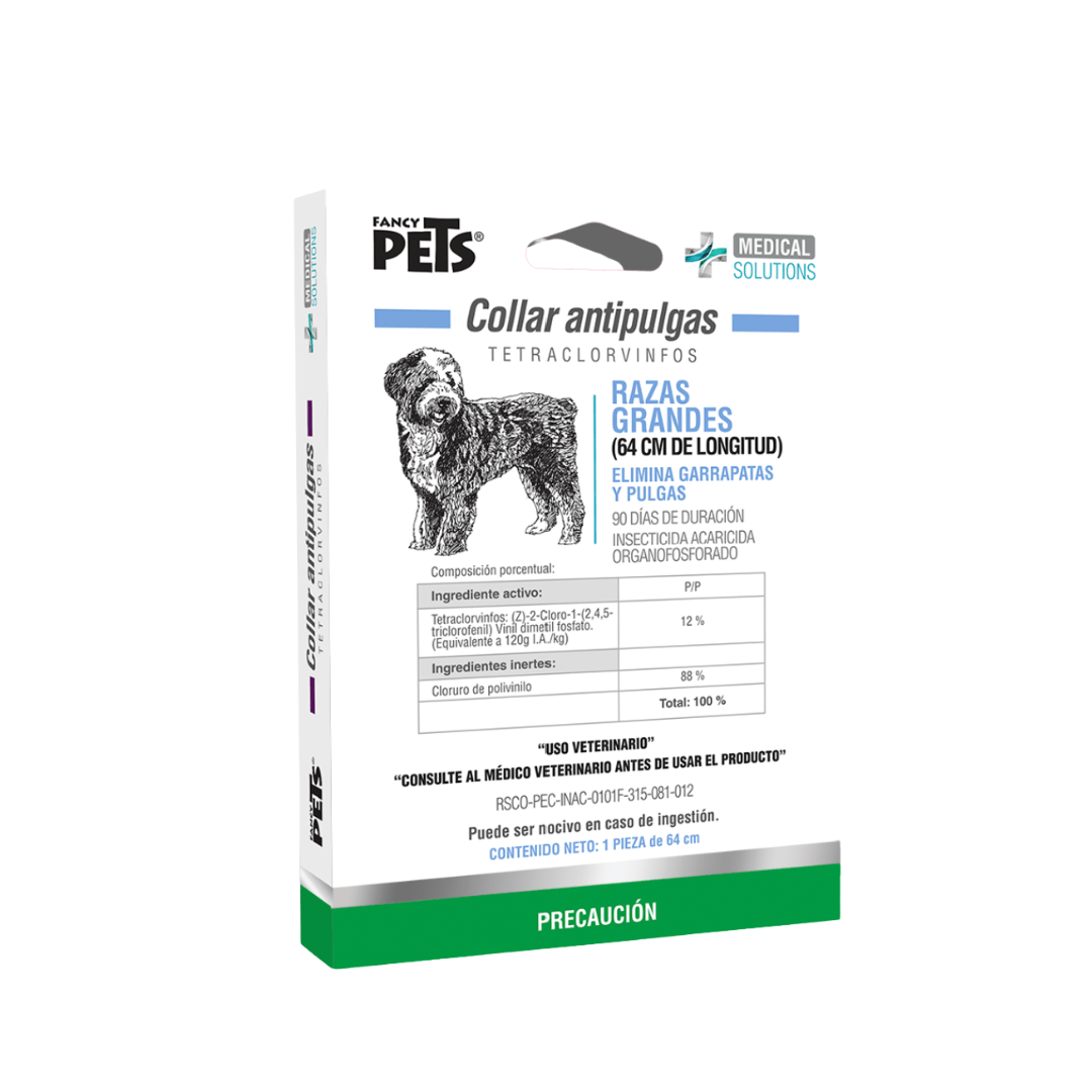 MS COLLAR ANTIPULGAS P/RAZAS GRANDES (64CM)