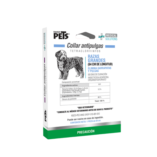 MS COLLAR ANTIPULGAS P/RAZAS GRANDES (64CM)