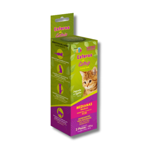 ESFERAS DE CATNIP MED 3 PZ