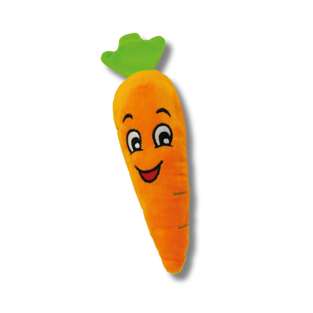 FLUFFY CHUMS JUGUETE DE PELUCHE CON SONIDO TIPO SQUEAKY ESTILO ZANAHORIA 19cm by SHARPAW