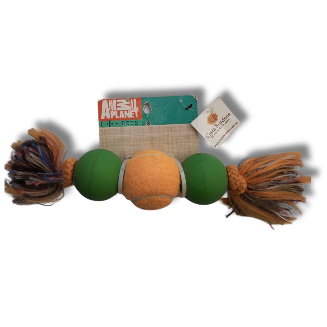 3 PACK DE PELOTAS CON CUERDA TRENZADA MO