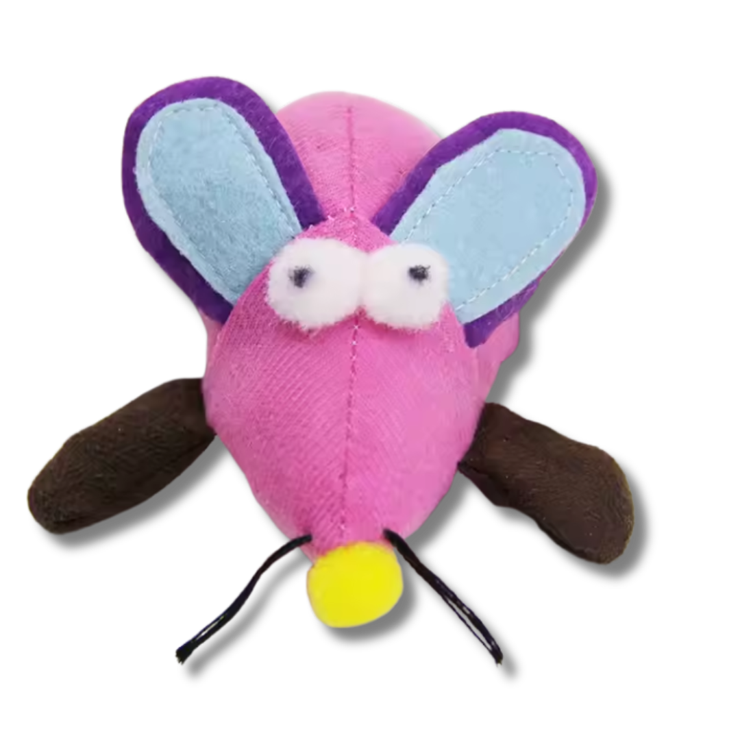 JUGUETE DE PELUCHE EN FORMA DE RATON PARA GATO