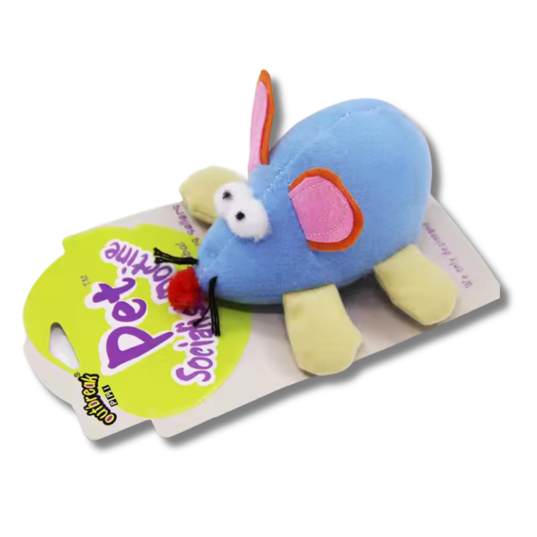 JUGUETE DE PELUCHE EN FORMA DE RATON PARA GATO