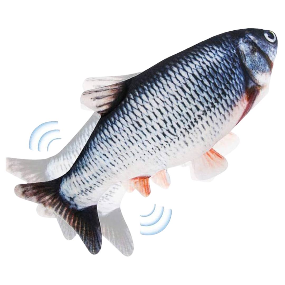 JUGUETE EN FORMA DE PESCADO CON MOVIMIENTO P/GATO
