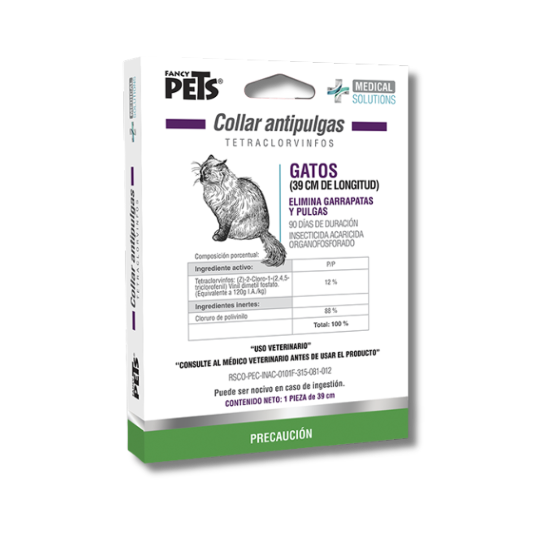 MS COLLAR ANTIPULGAS P/GATO (39CM)