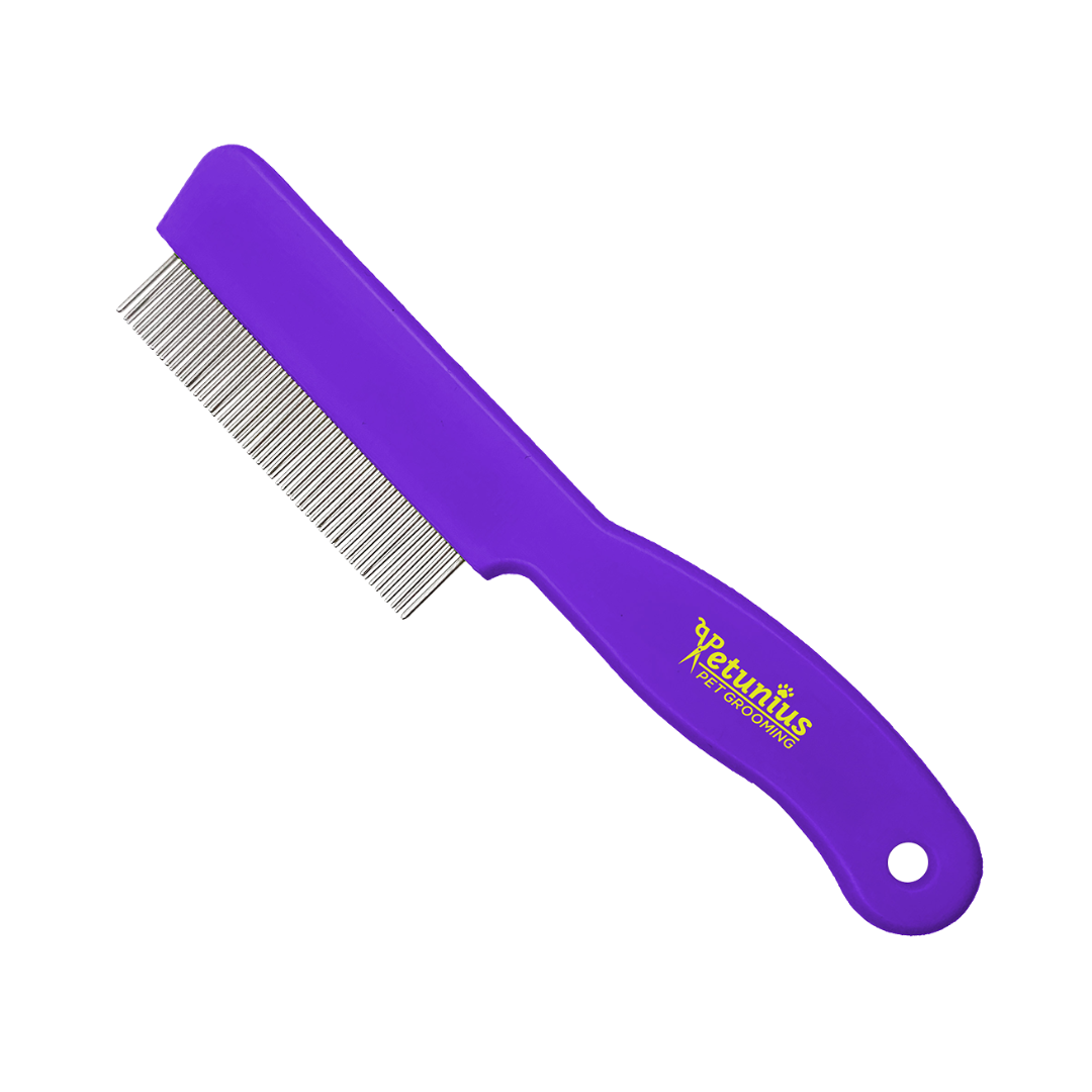 PEINE ANTIPULGAS MINI PETUNIUS by SUNNY DE PUNTA FIJA 67 DIENTES (pelo largo y pelo corto