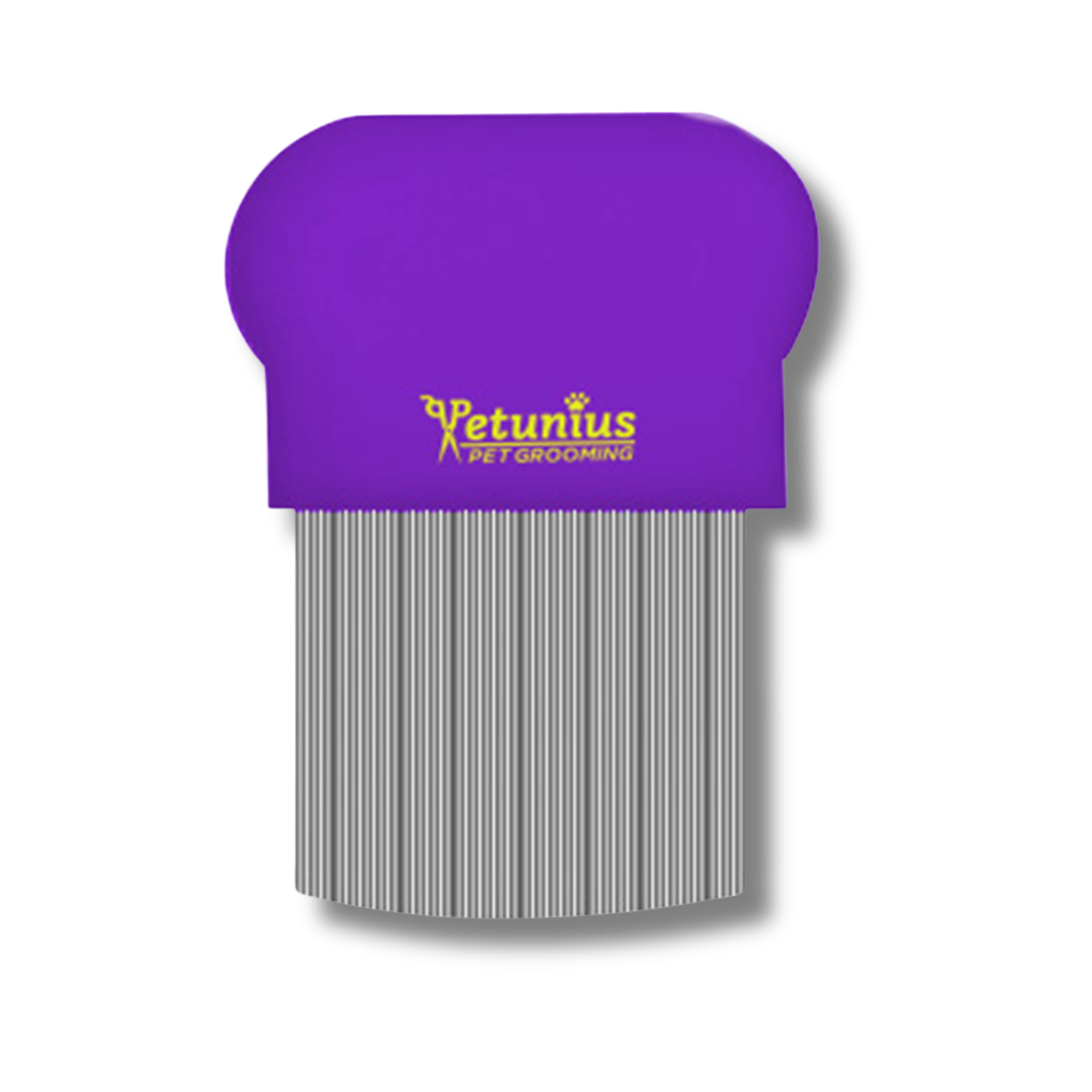 PEINETA ANTIPULGAS MINI PETUNIUS by SUNNY DE PUNTA FIJA 32 DIENTES LARGOS pelo largo y pelo corto