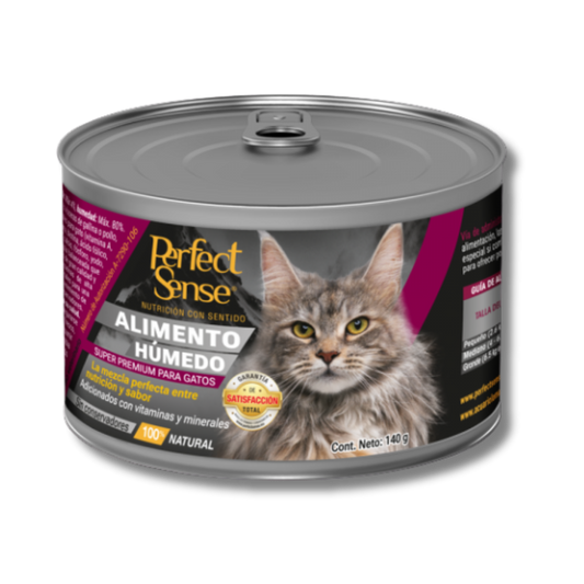 PERFECT SENSE LATA PARA GATO 140 GR  6 PZAS