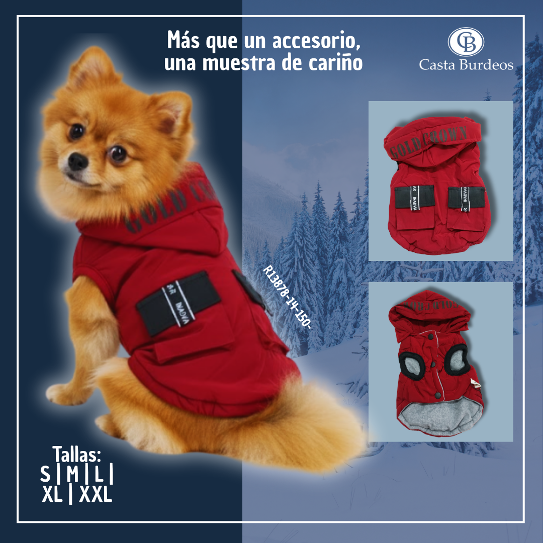 ROPA NÓRDICO GOLD CROWN L ROJO