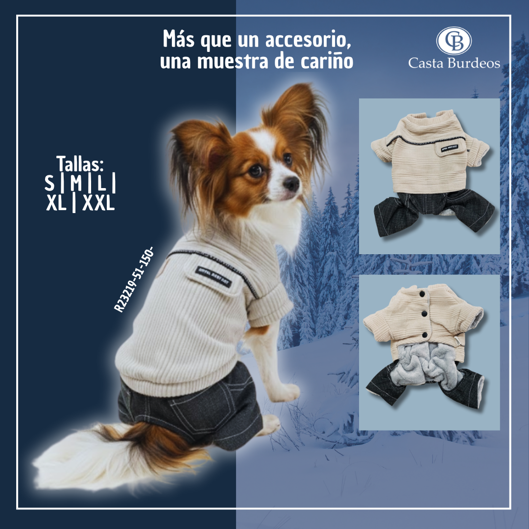 ROPA RELIEVE SOLAPA CON PANTALON S BEIGE