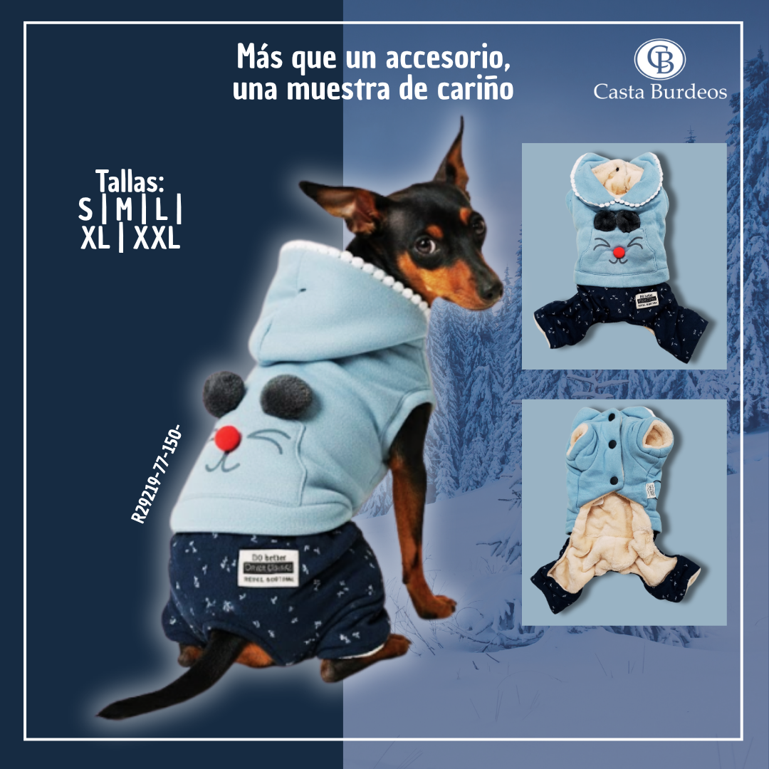 ROPA CON PANTALON MOUSE S AZUL