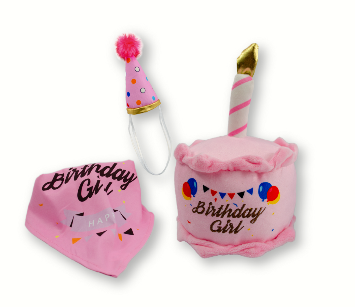 Set De Peluche Happy Birthday Con Sonido Sharpaw Para Mascotas