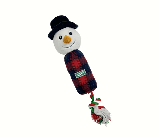 FLUFFY CHUMS JUGUETE DE PELUCHE CON SONIDO TIPO SQUEAKY ESTILO MONO DE NIEVE C CUERDA 40cm by SHARPAW