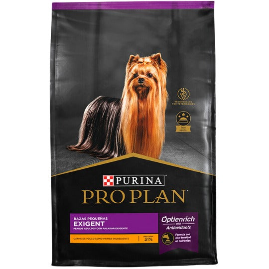 Alimento Pro Plan Exigent Para Perros Adultos De Razas Pequeñas Optienrich Con Carne De Pollo
