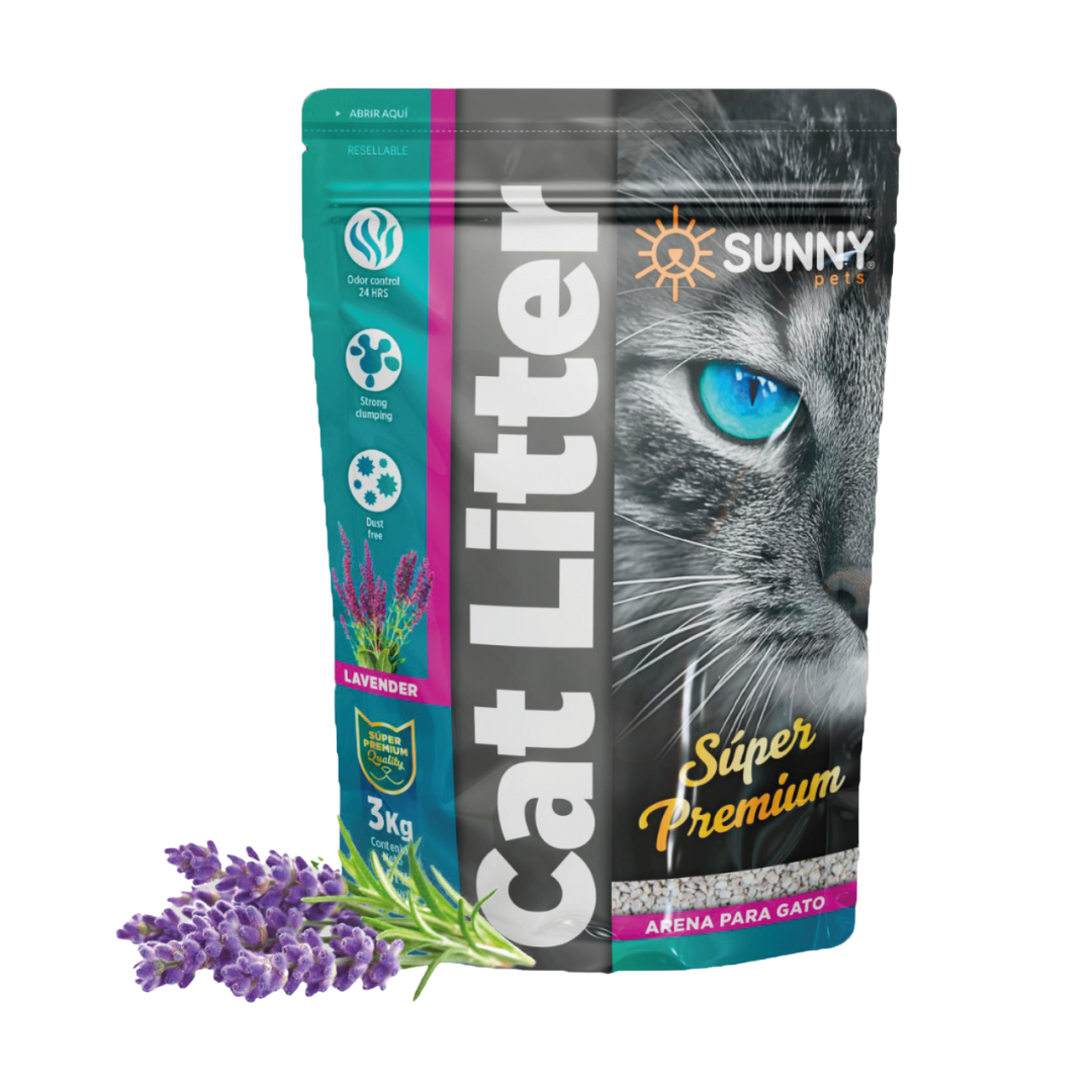 Arena Sunny Cat Litter Para Gatos de 3 Kg