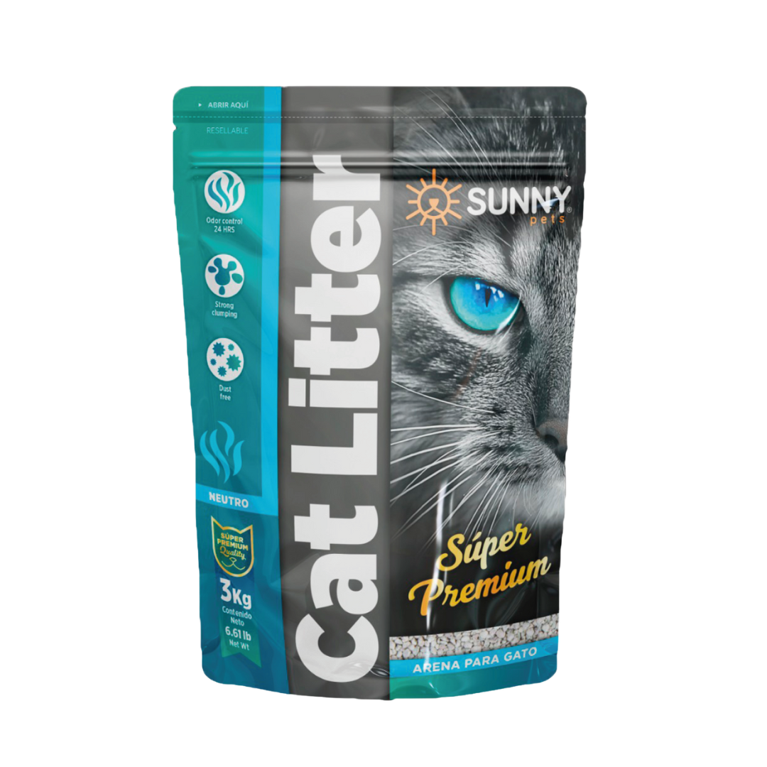 Arena Sunny Cat Litter Para Gatos de 3 Kg