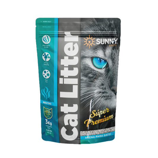Arena Sunny Cat Litter Para Gatos de 3 Kg