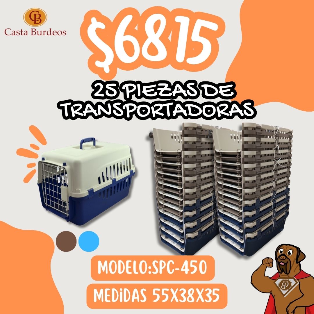 TRANSPORTADORA SUPER ECONOMICA PARA MASCOTA 25SPC-450