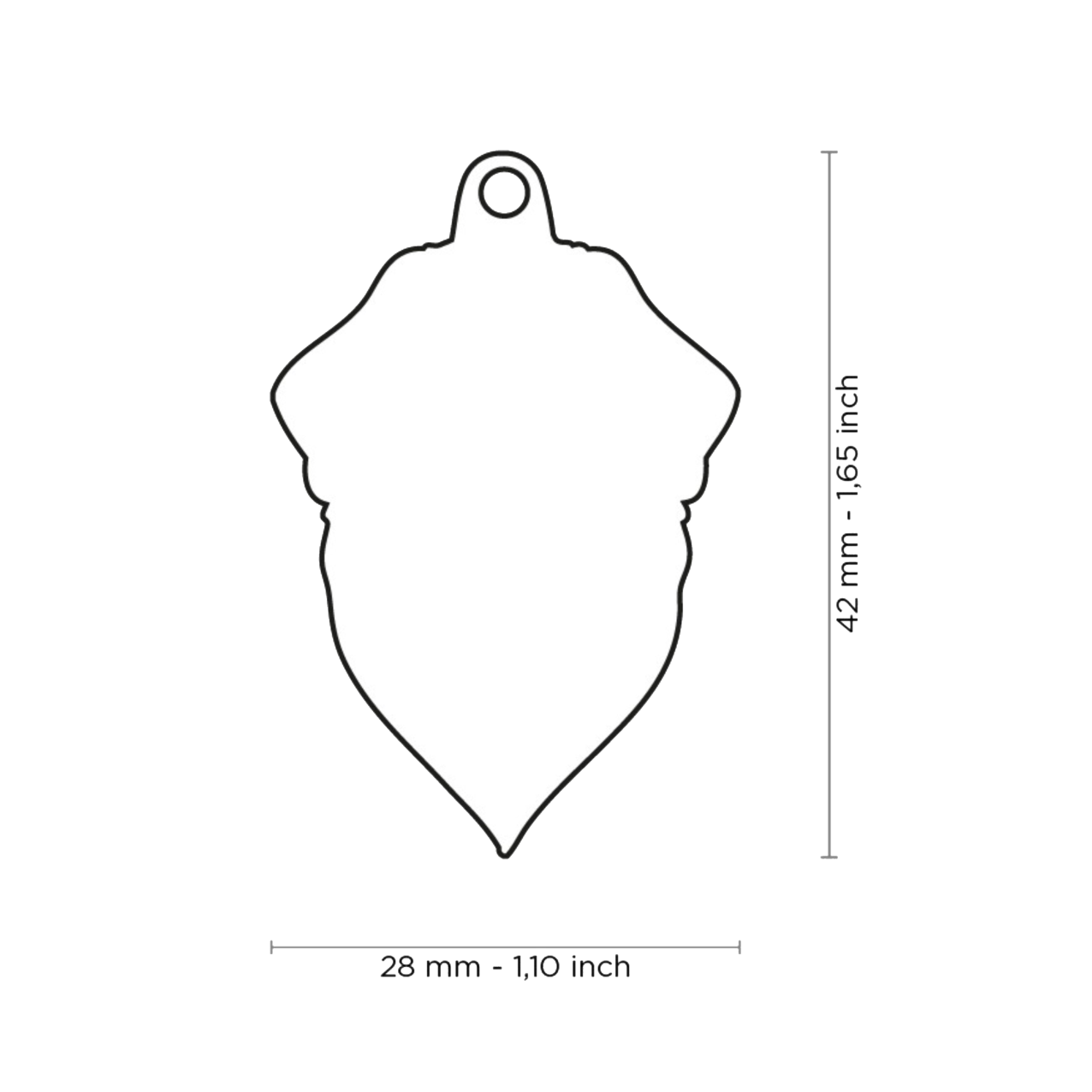 PLACA DE IDENTIFICACIÓN EN FORMA DE PERRO TERRIER RUSO NEGRO, GRABADO INCLUIDO