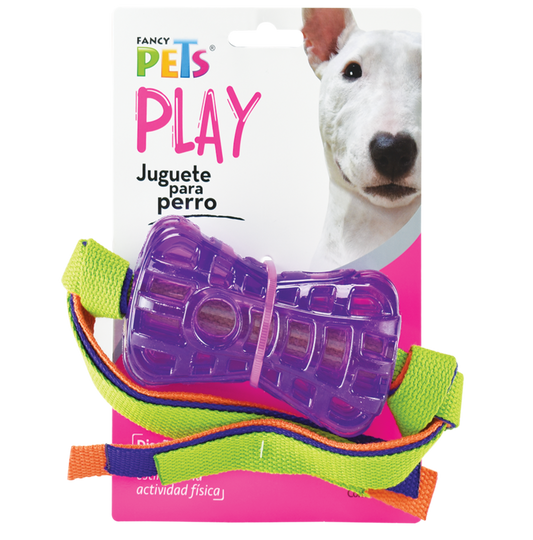 Juguete Fancy Pets En Forma De Hueso Con Cintas Para Perro (HASTA AGOTAR EXISTENCIAS)