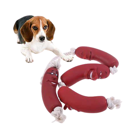 JUGUETE EN FORMA DE SALCHICHA