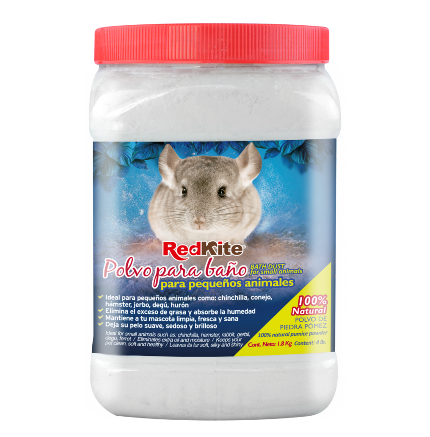 Shampoo Para Roedores Polvo De Baño RedKite 1.8 Kg