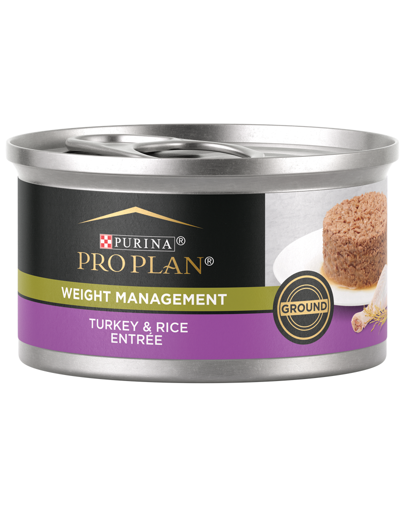 ALIMENTO HÚMEDO EN LATA PRO PLAN OPTIFIT REDUCED CALORIE PARA GATO ADULTO RECETA PAVO Y ARROZ 85 GR