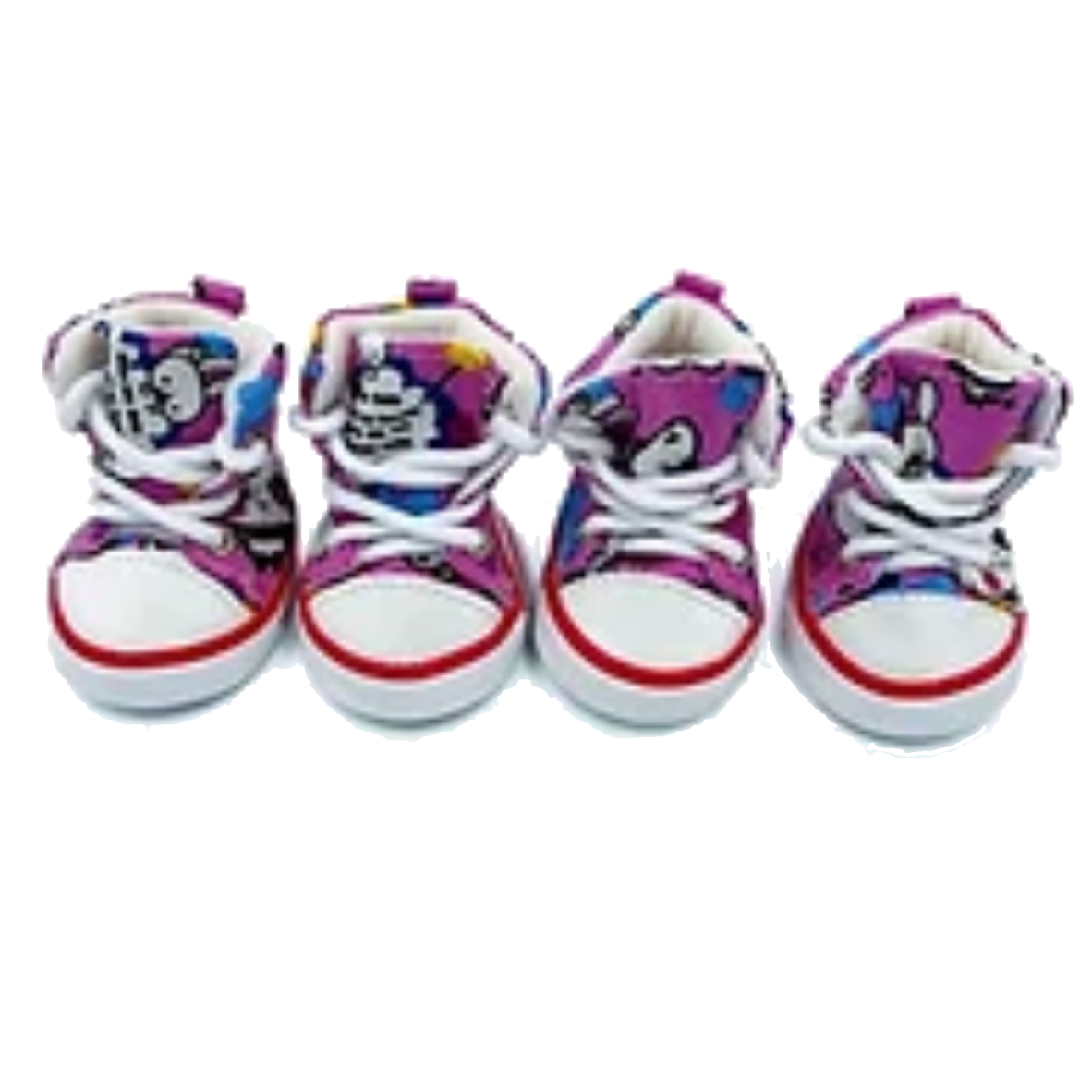 Tenis Diferentes Disenos Para Perros 4 Pzas Casta Burdeos