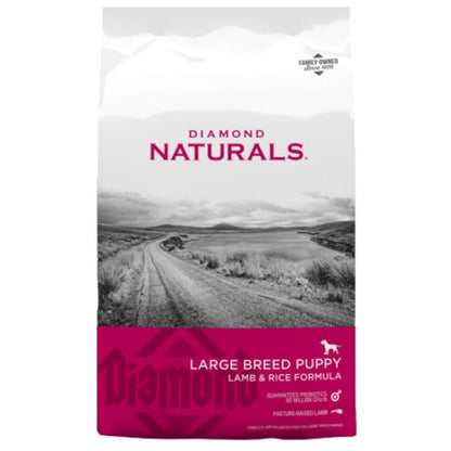 Alimento Diamond Naturals Para Perro Cachorro De Raza Grande Receta Cordero Y Arroz
