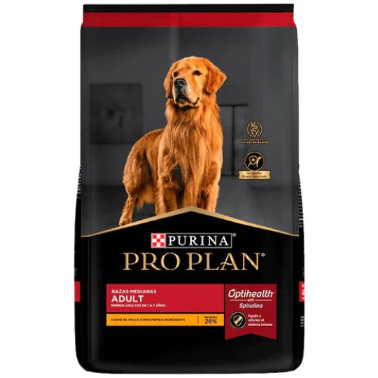 Alimento Pro Plan Adult Para Perros Adultos De Razas Medianas Optihealth Con Carne De Pollo