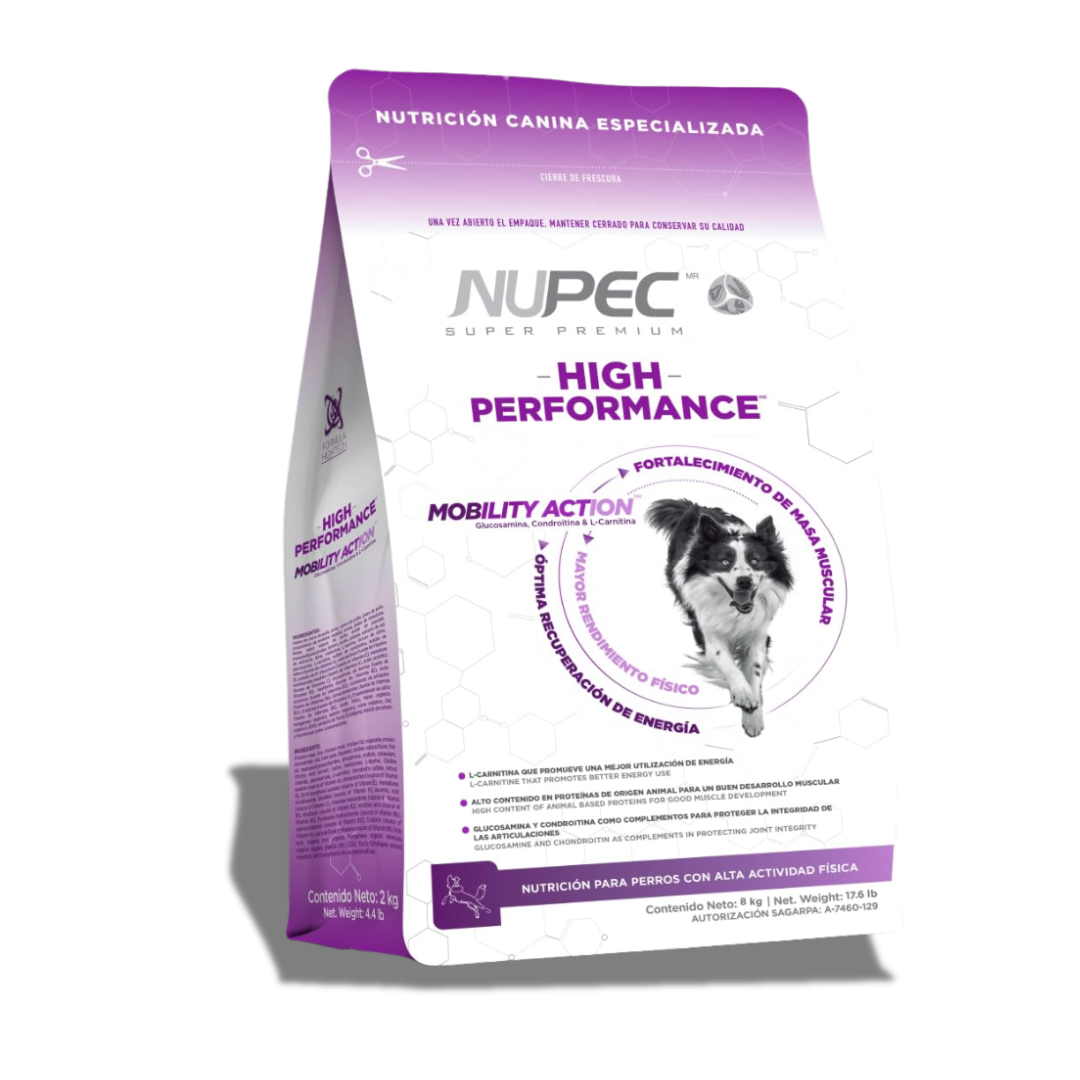 Alimento Nupec High Performance Para Perros Con Alta Actividad