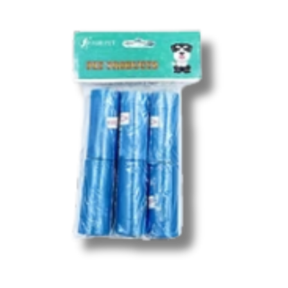 BOLSAS HECES AZUL 6 ROLLOS