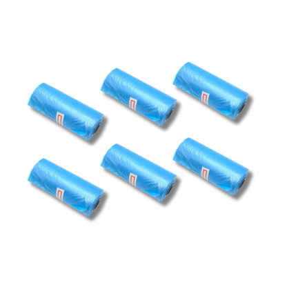 BOLSAS HECES AZUL 6 ROLLOS