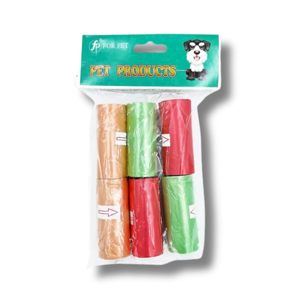 BOLSAS HECES LISAS 6 ROLLOS