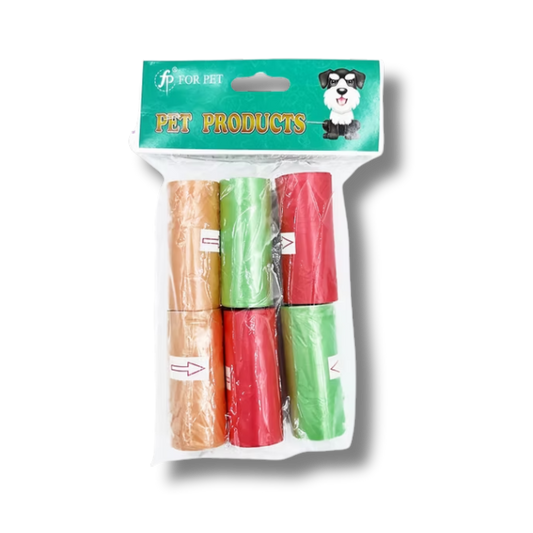 BOLSAS HECES LISAS 6 ROLLOS