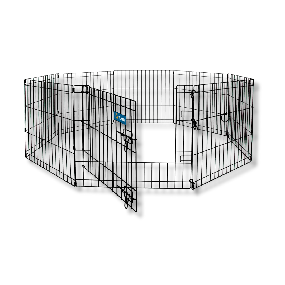 CORRAL METALICO SUNNY PLEGABLE IMPORTADO DE 8 PANELES 36 91cm