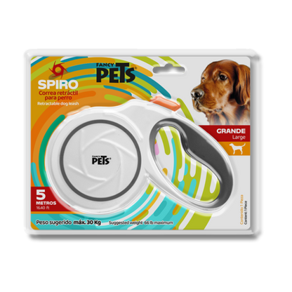 CORREA RETRACTIL SPIRO GD BLANCA