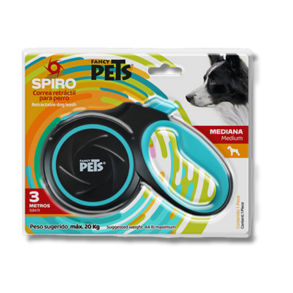 CORREA RETRACTIL SPIRO MED NEGRA