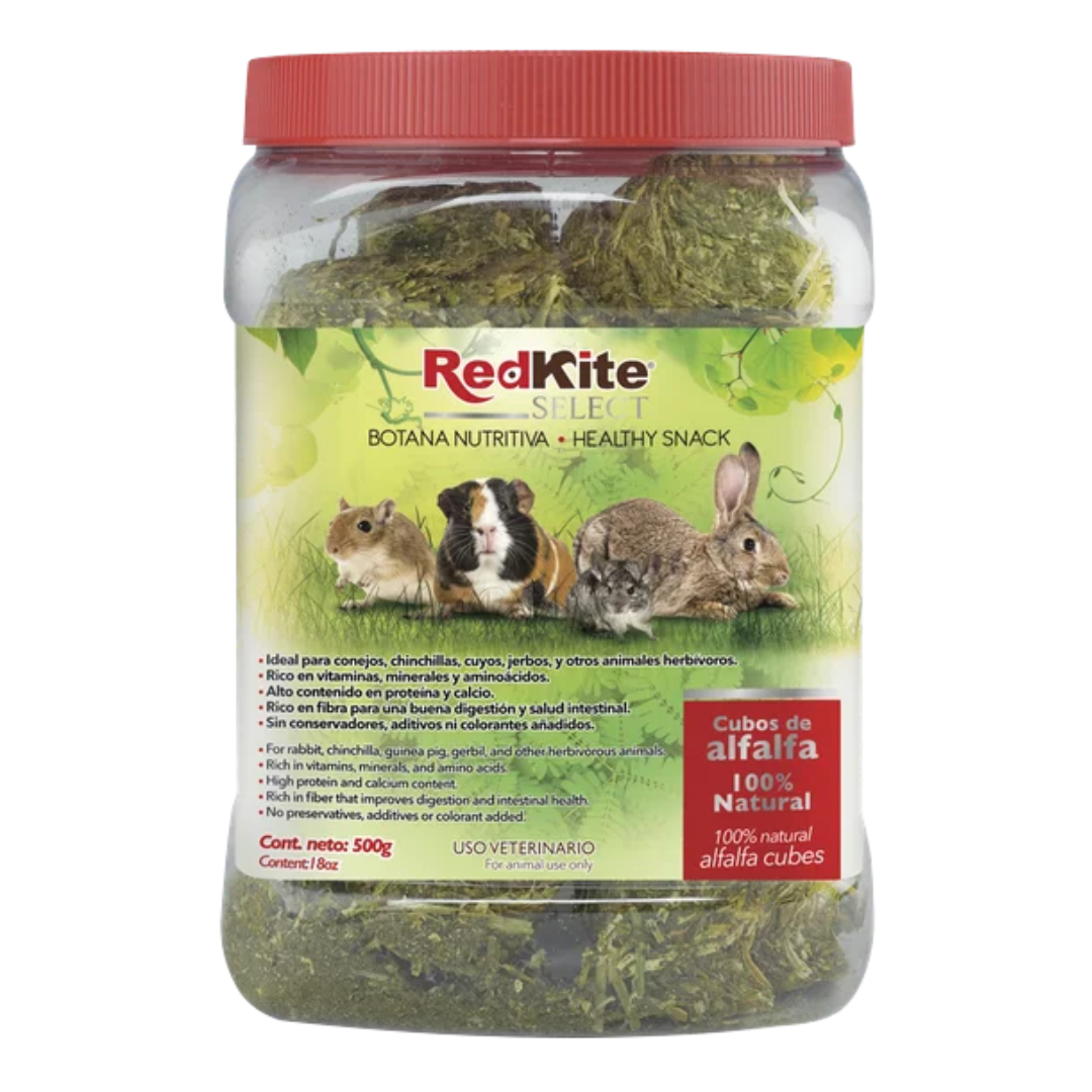 Comida Cubos De Alfalfa Para Roedores RedKite 500 Gr