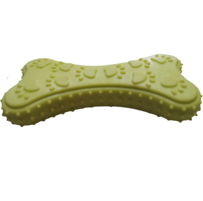 TINNY CHUMS HUESO C/HUELLAS DE CAUCHO SOLIDO VARIOS COLORES 10.5cm by SHARPAW