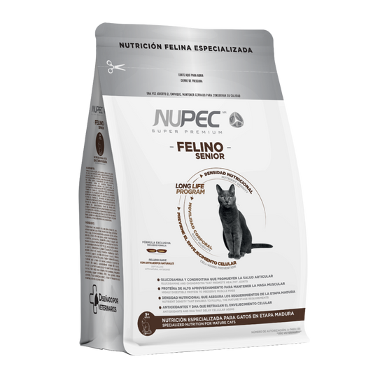 Alimento Croquetas Nupec Felino Senior Para Gatos