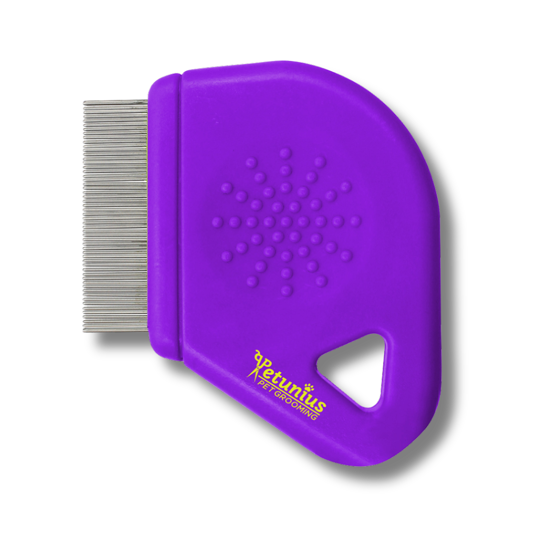 PEINETA ANTIPULGAS MINI PETUNIUS by SUNNY DE PUNTA FIJA 54 DIENTES CORTOS pelo largo y pelo corto