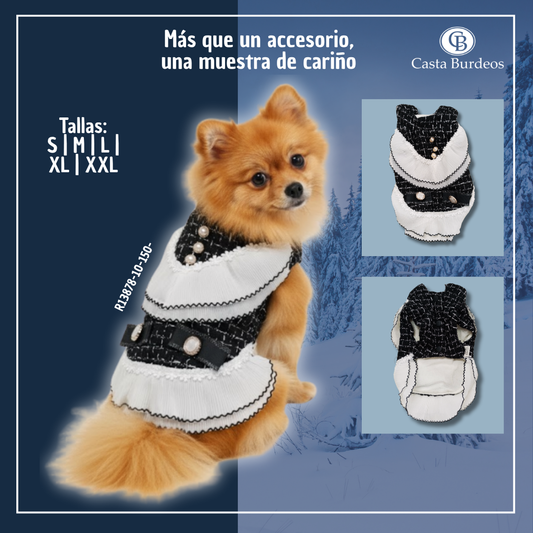 ROPA VESTIDO TWEED S NEGRO