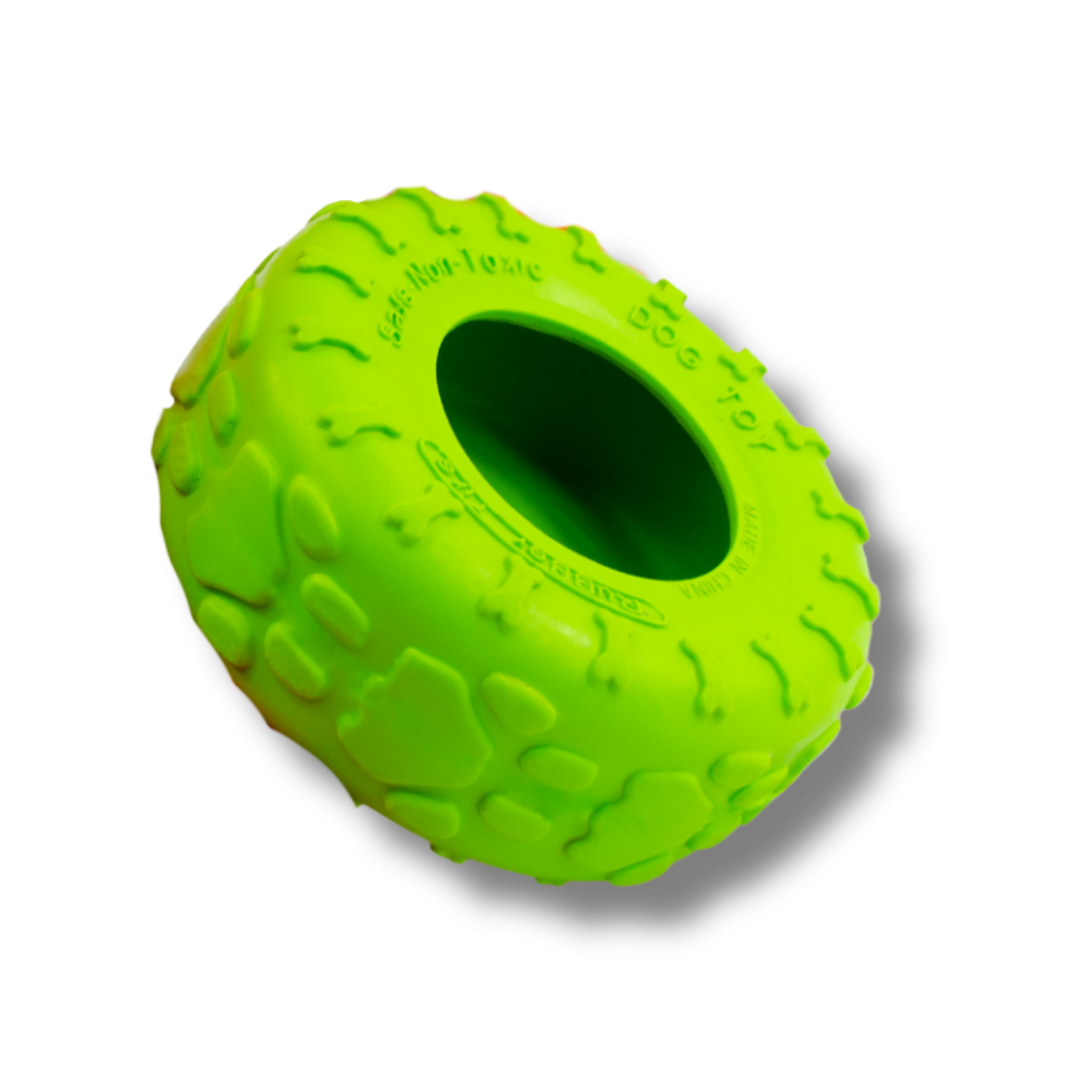 ROCKY CHUMS LLANTA MEDIANA DE CAUCHO SOLIDO NATURAL 9cm BY SHARPAW