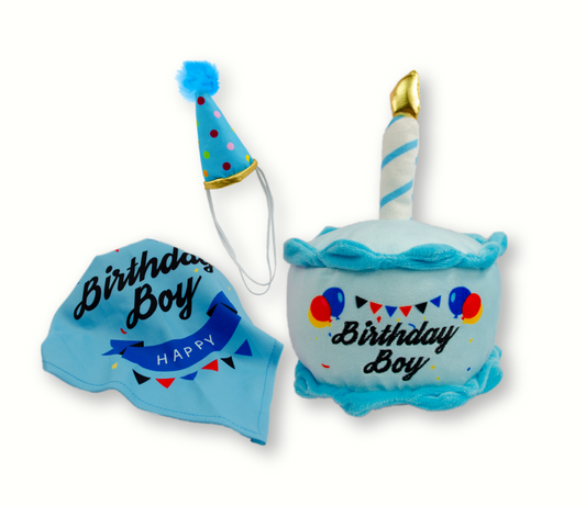 Set De Peluche Happy Birthday Con Sonido Sharpaw Para Mascotas