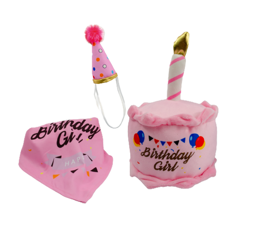 Set De Peluche Happy Birthday Con Sonido Sharpaw Para Mascotas
