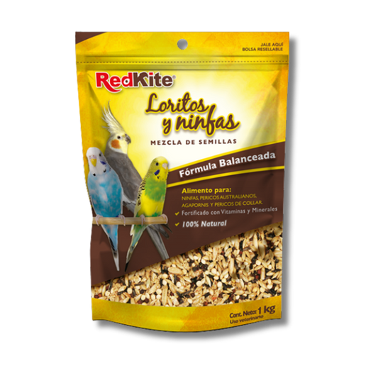 MEZCLA DE SEMILLAS P/LORITOS Y NINFAS 1 KG.